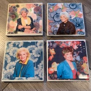 Golden Girls coasters, set of 4 handmade